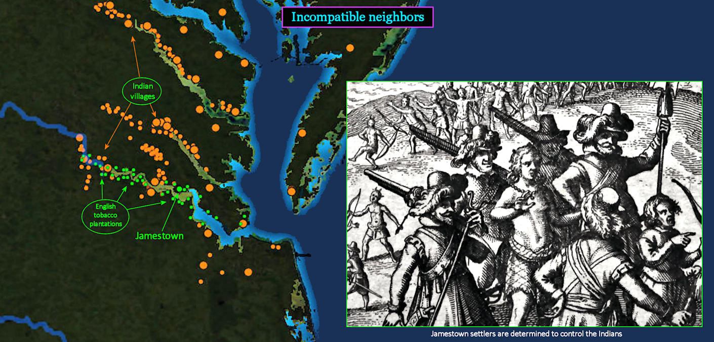 Jamestown Indian Wars, 1609-1646